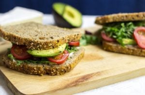 The Ultimate Avocado Sandwich - #vegetarian #healthy | hurrythefoodup.com