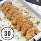 Modern nut roast. Minimum fuss, maximum taste. Prep Time 30 minutes, Roast Time 40 minutes | #maincourse #Christmas #vegetarian | hurrythefoodup.com