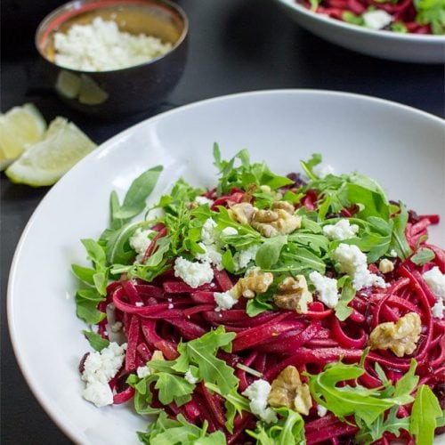 Purple Beetroot Pasta - These Beets are Bangin’ | hurrythefoodup.com