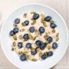 Bird's eye view of the bircher muesli in the bowl | Hurry The Food Up