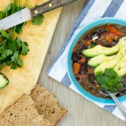 Mexican inspired Black Bean Soup. Ready in 20 minutes | Hurry The Food Up