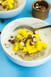 Bulgur Porridge in Bowl with table spoon inside | Hurry The Food Up