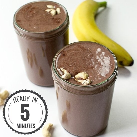 Creamy Cashew Milkshake - Chocolate Style | hurrythefoodup.com