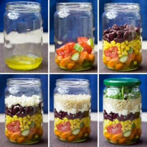 How to Pack a Salad in a Jar - The Definitive Guide & 21 stunning recipes to get you started on the right foot | hurrythefoodup.com