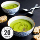 Irresistible Pea and Mint Soup - perfect for any season | hurrythefoodup.com