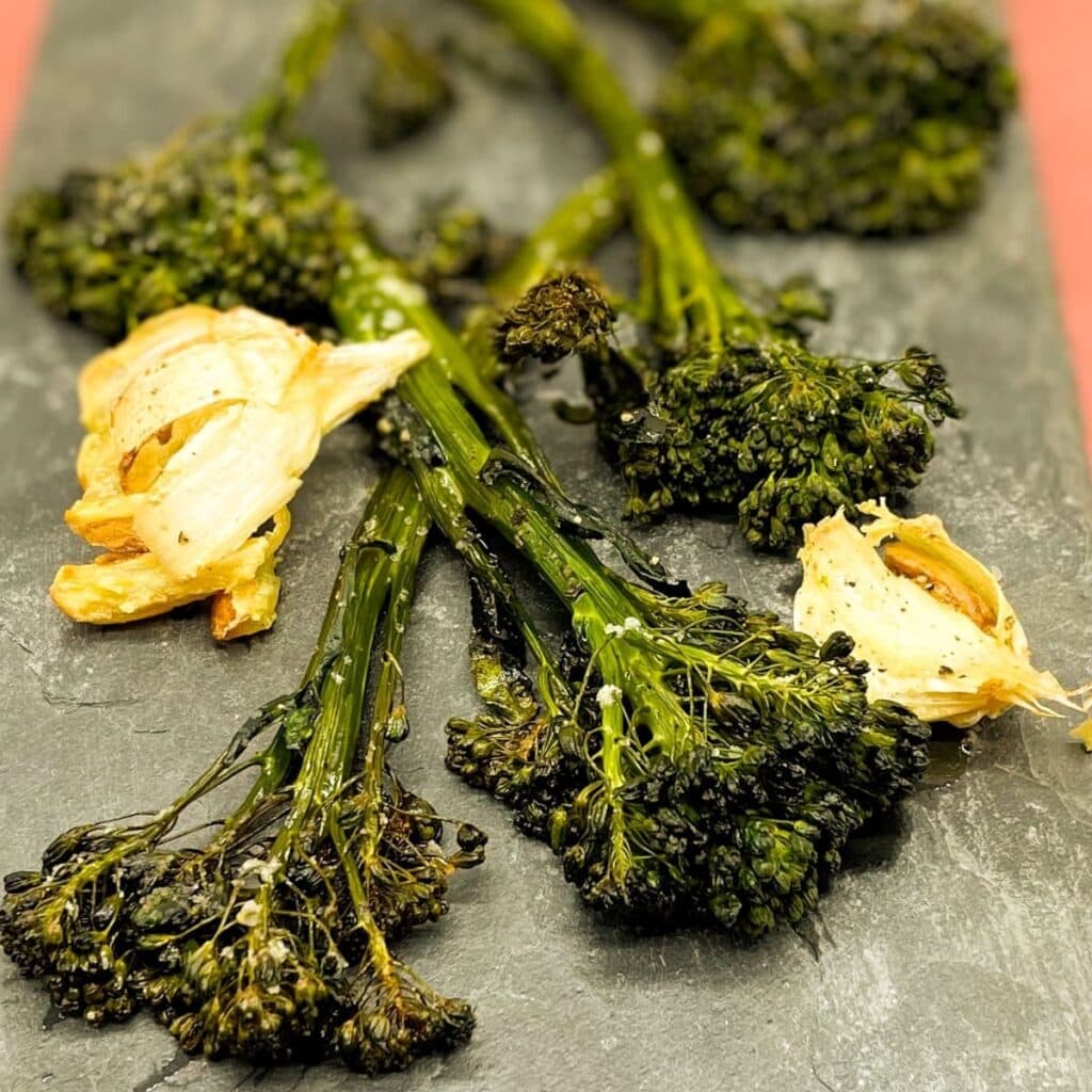 Roasted Tenderstem Broccoli - Low Carb Vegetarian Recipes | Hurry The Food Up