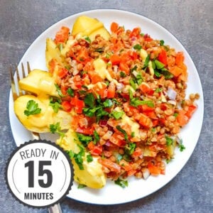 Turkish Lentil Salad with Potatoes | Hurry The Food Up