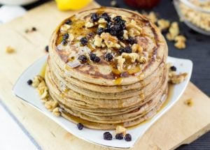 Authentic Vegan Banana Pancakes #pancakes #banana #vegan | hurrythefoodup.com