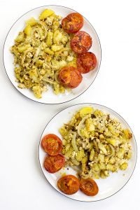 Vegan Breakfast Potatoes - Break the Fast - our breakfast is ready #vegan #soy | hurrythefoodup.com