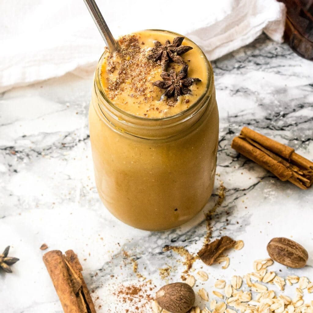 Vegan Pumpkin Smoothie - Healthy Protein-Packed Super Smoothies For Weight-Loss! | Hurry The Food Up