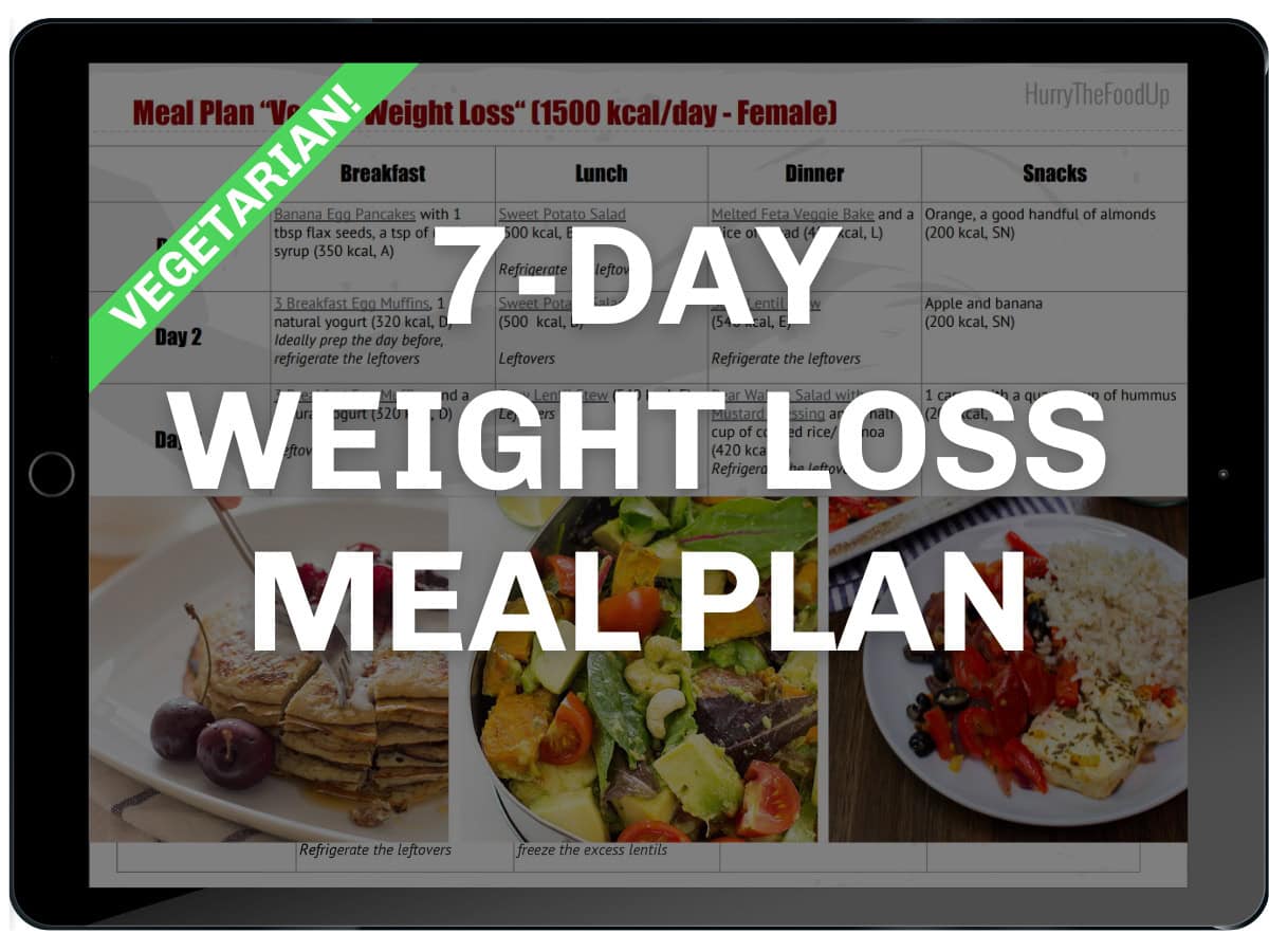 7-Day Weight Loss Meal Plan for Vegetarians | Hurry The Food Up