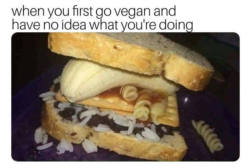 high carb vegan sandwich