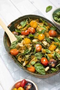 Bean & Pasta Vegetarian Casserole - 1 pot wonder! | Hurry The Food Up